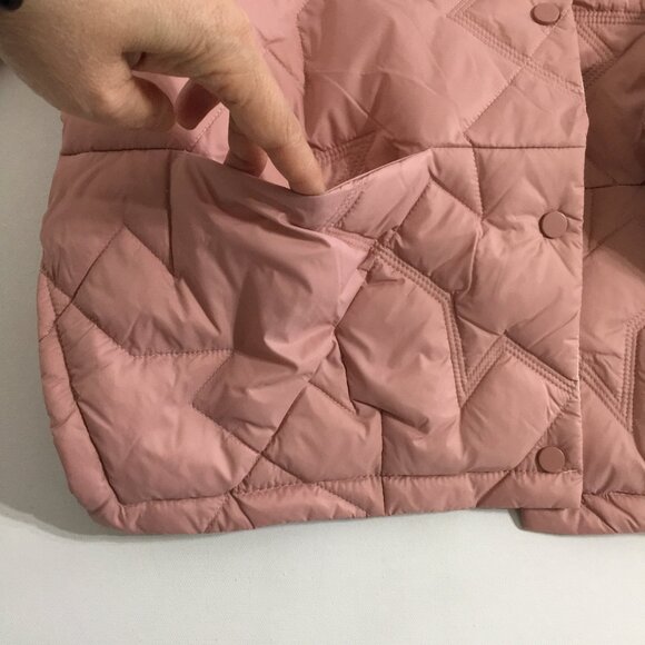 Korean Fashion Down Puffer Jacket NEW! Peach Tone Womens Medium - Picture 4 of 12